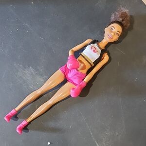 Barbie Boxer Doll with Pink Outfit and Gloves
